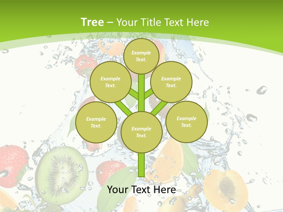 White Refreshment Banana PowerPoint Template