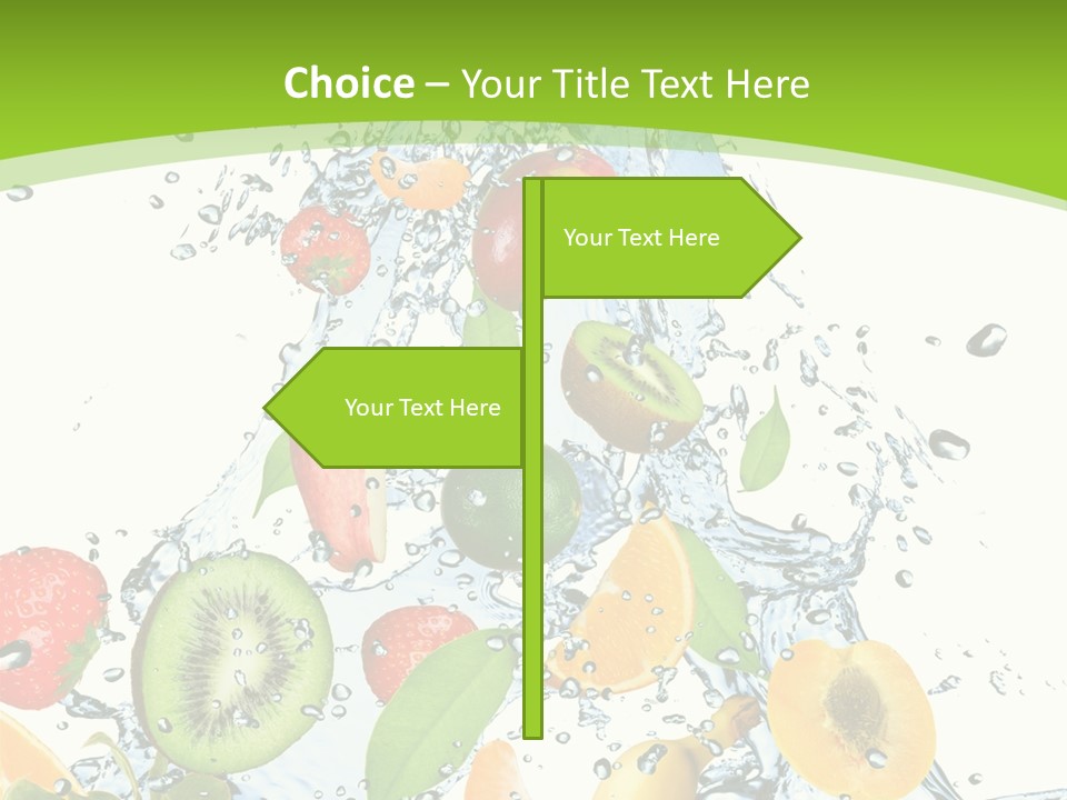 White Refreshment Banana PowerPoint Template