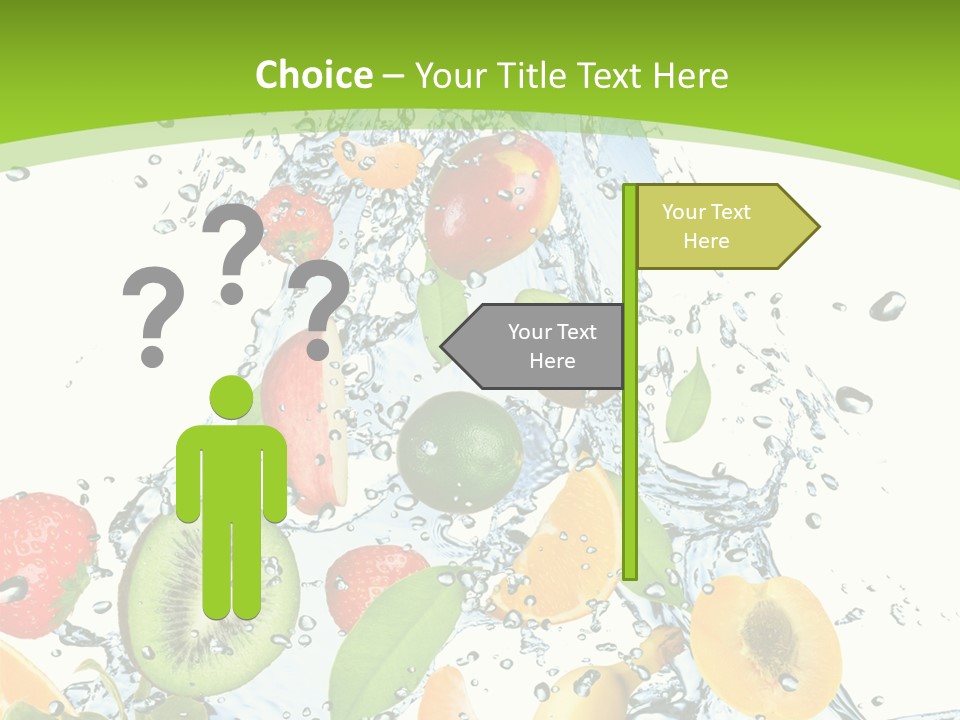 White Refreshment Banana PowerPoint Template