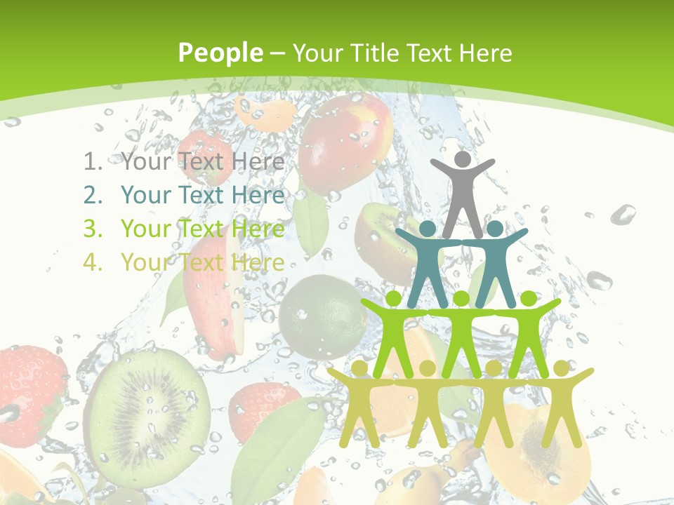 White Refreshment Banana PowerPoint Template