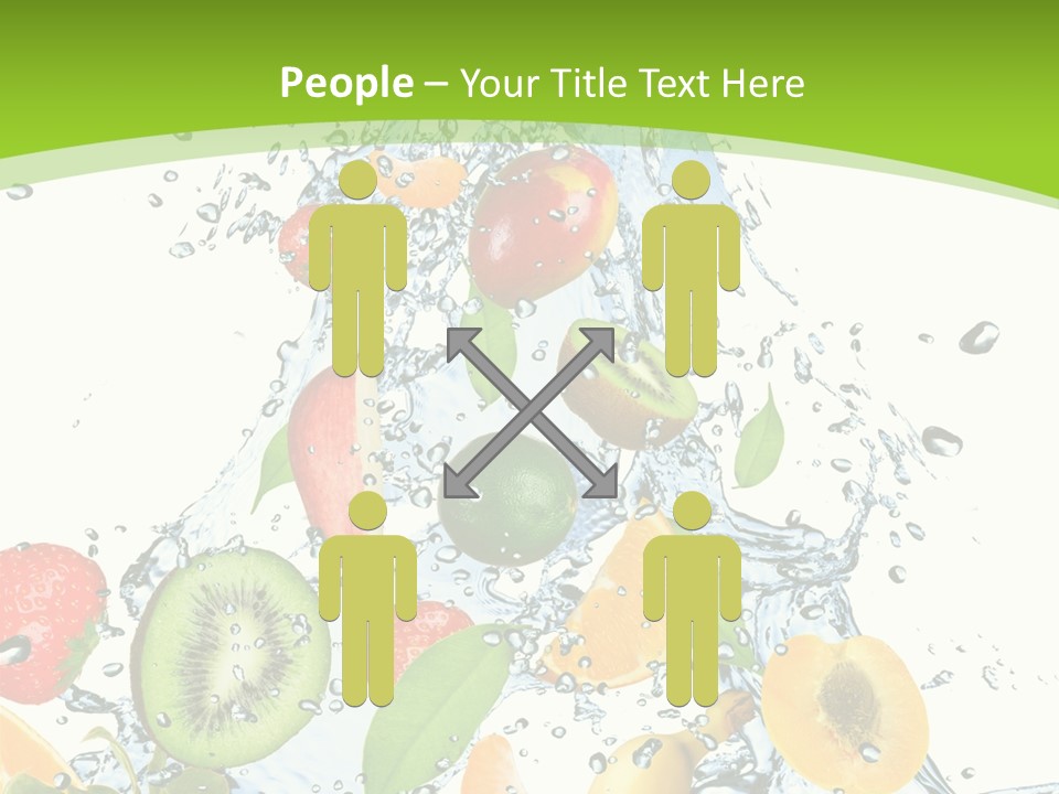 White Refreshment Banana PowerPoint Template