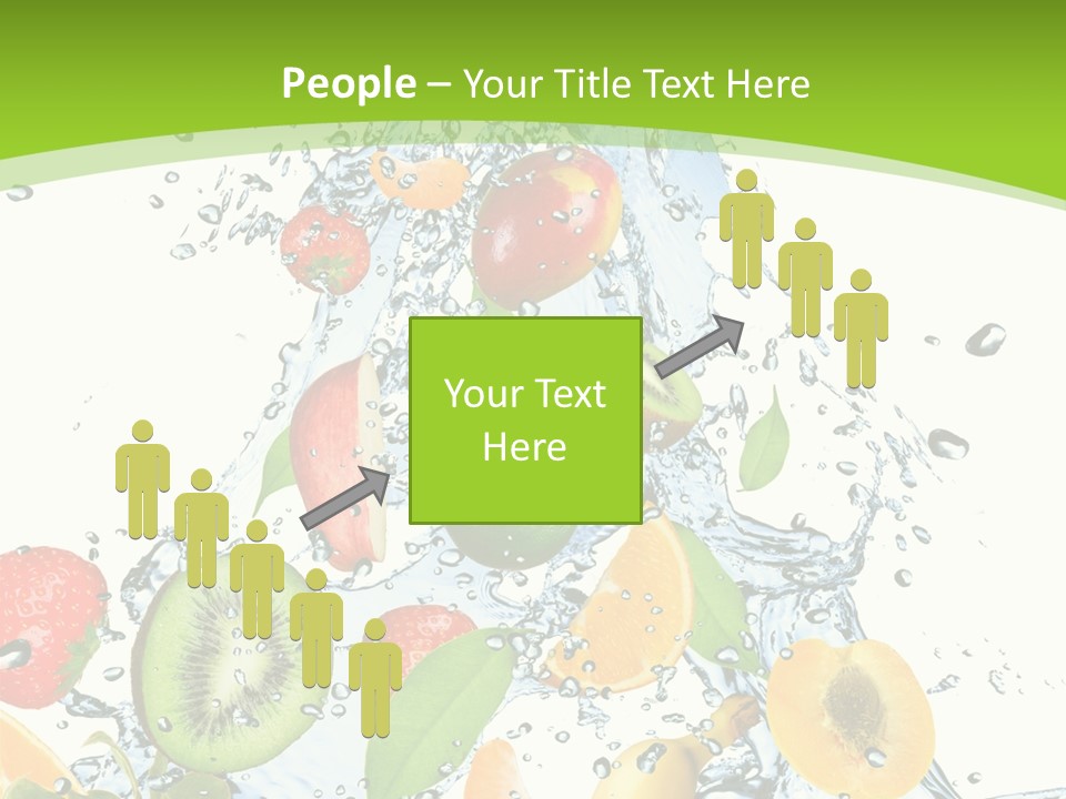 White Refreshment Banana PowerPoint Template