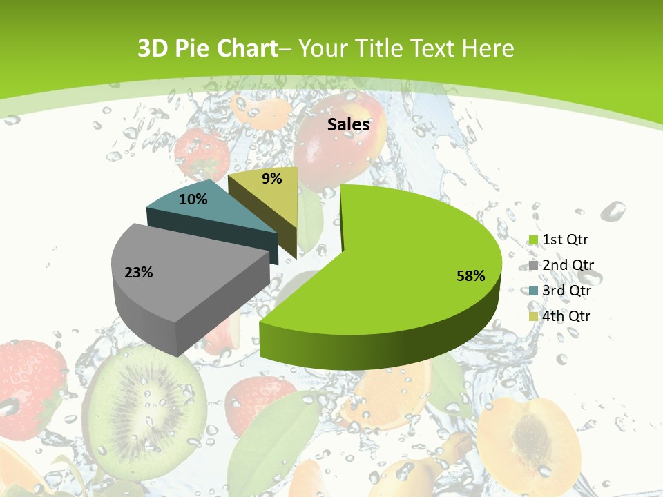 White Refreshment Banana PowerPoint Template