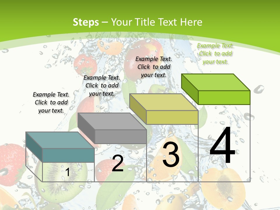 White Refreshment Banana PowerPoint Template