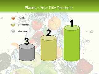 Splashing Fruit Kiwi PowerPoint Template