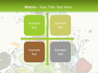 Splashing Fruit Kiwi PowerPoint Template