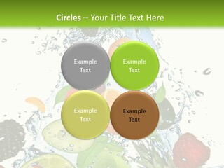 Splashing Fruit Kiwi PowerPoint Template