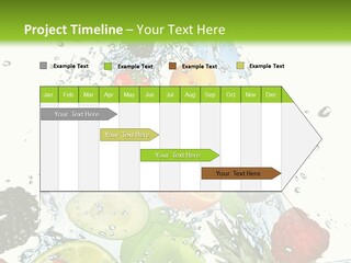 Splashing Fruit Kiwi PowerPoint Template