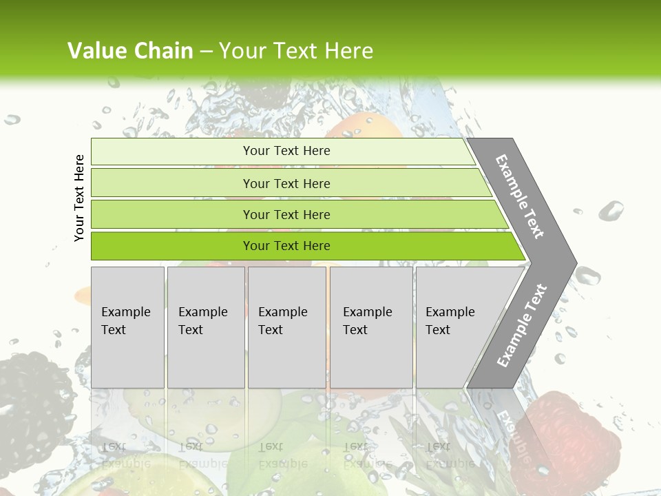 Splashing Fruit Kiwi PowerPoint Template