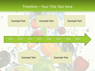 Splashing Fruit Kiwi PowerPoint Template