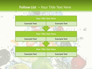 Splashing Fruit Kiwi PowerPoint Template