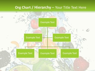Splashing Fruit Kiwi PowerPoint Template