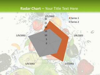 Splashing Fruit Kiwi PowerPoint Template