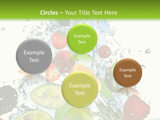 Splashing Fruit Kiwi PowerPoint Template
