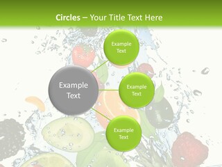 Splashing Fruit Kiwi PowerPoint Template