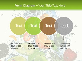Splashing Fruit Kiwi PowerPoint Template