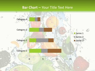 Splashing Fruit Kiwi PowerPoint Template