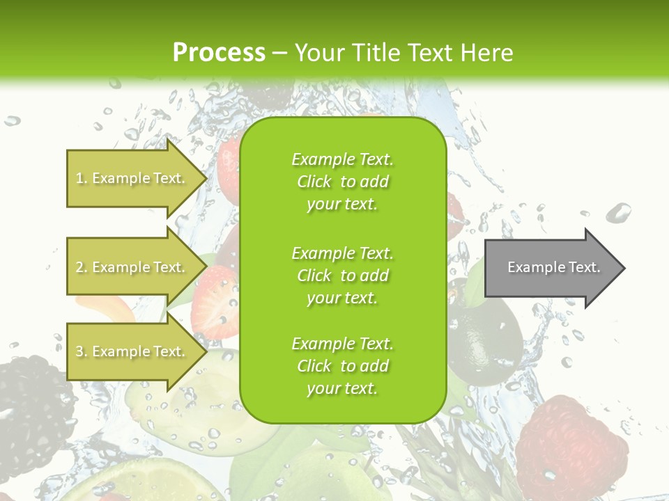 Splashing Fruit Kiwi PowerPoint Template