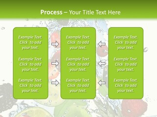 Splashing Fruit Kiwi PowerPoint Template