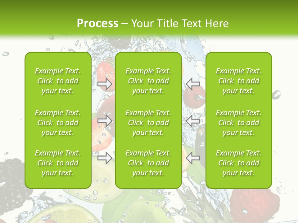 Splashing Fruit Kiwi PowerPoint Template