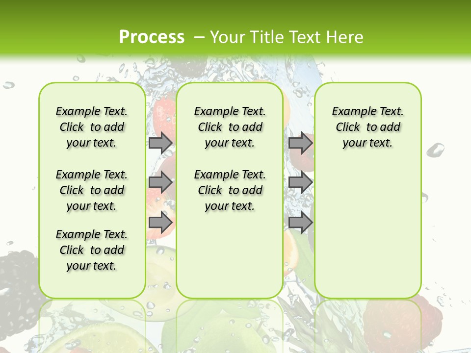 Splashing Fruit Kiwi PowerPoint Template