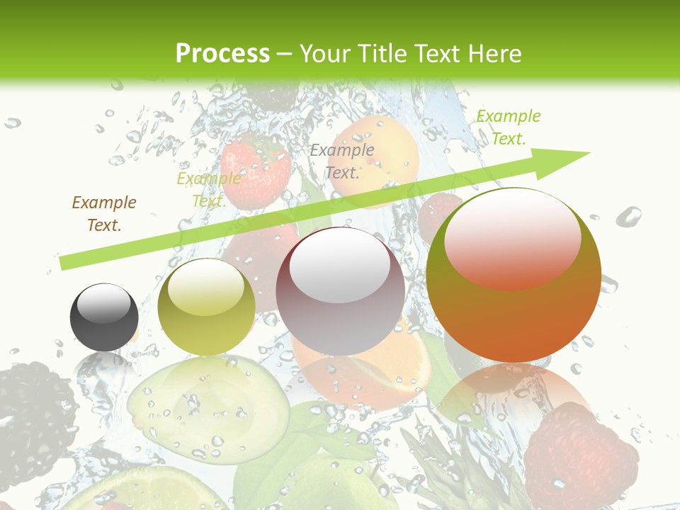 Splashing Fruit Kiwi PowerPoint Template