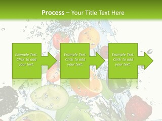 Splashing Fruit Kiwi PowerPoint Template