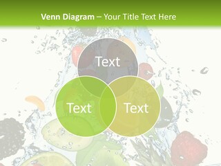 Splashing Fruit Kiwi PowerPoint Template