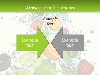 Splashing Fruit Kiwi PowerPoint Template