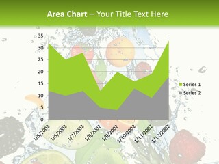 Splashing Fruit Kiwi PowerPoint Template