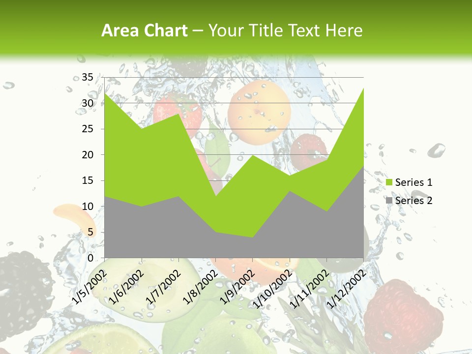 Splashing Fruit Kiwi PowerPoint Template