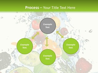 Splashing Fruit Kiwi PowerPoint Template