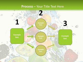 Splashing Fruit Kiwi PowerPoint Template