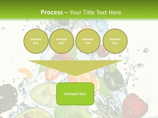 Splashing Fruit Kiwi PowerPoint Template