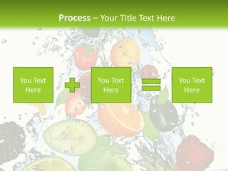 Splashing Fruit Kiwi PowerPoint Template