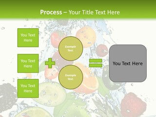 Splashing Fruit Kiwi PowerPoint Template