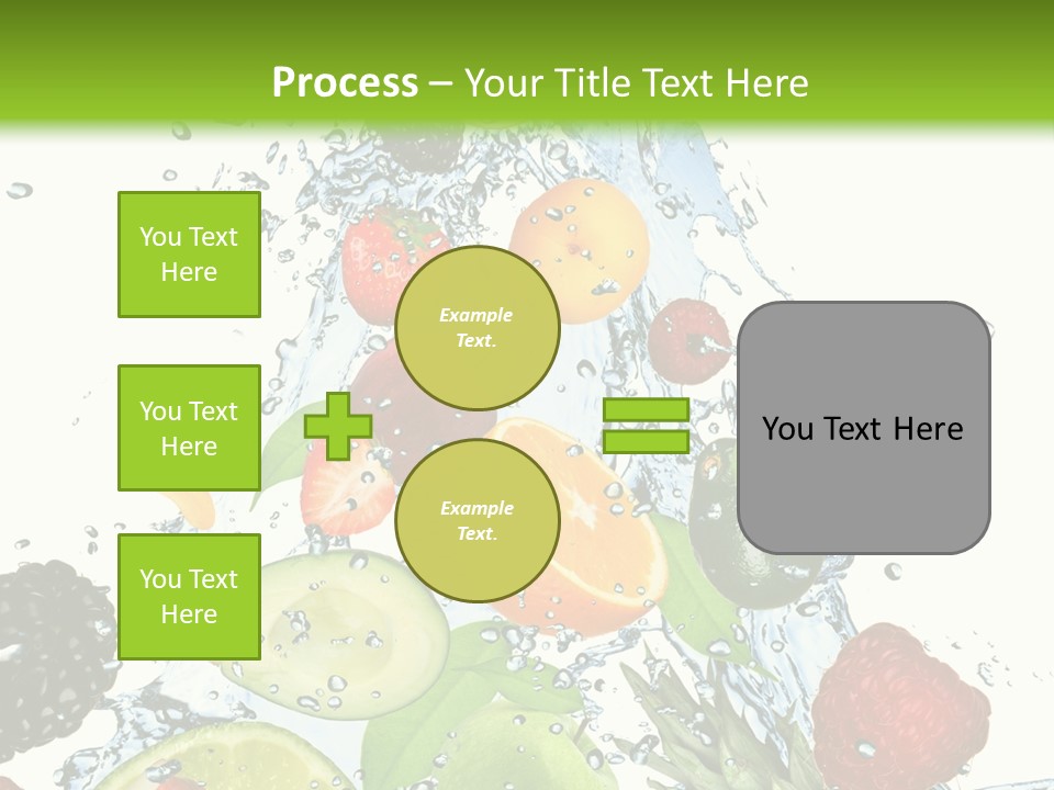 Splashing Fruit Kiwi PowerPoint Template