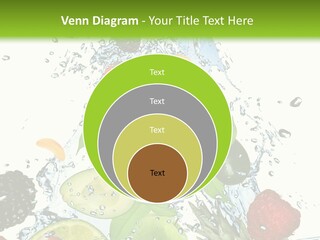 Splashing Fruit Kiwi PowerPoint Template