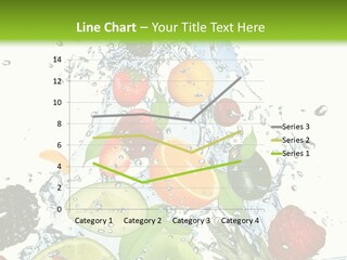 Splashing Fruit Kiwi PowerPoint Template