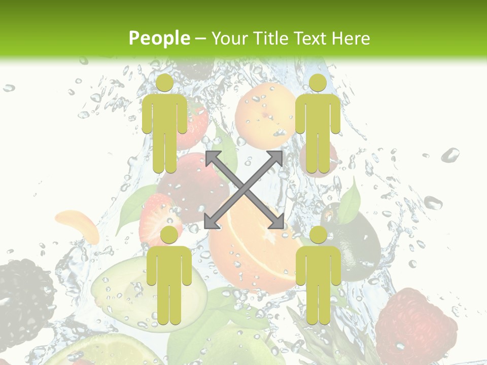 Splashing Fruit Kiwi PowerPoint Template