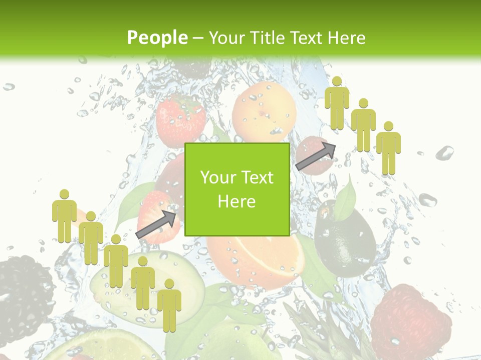 Splashing Fruit Kiwi PowerPoint Template