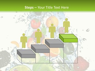 Splashing Fruit Kiwi PowerPoint Template