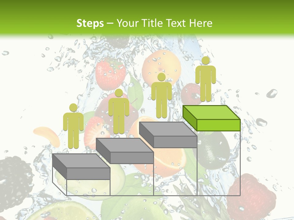 Splashing Fruit Kiwi PowerPoint Template