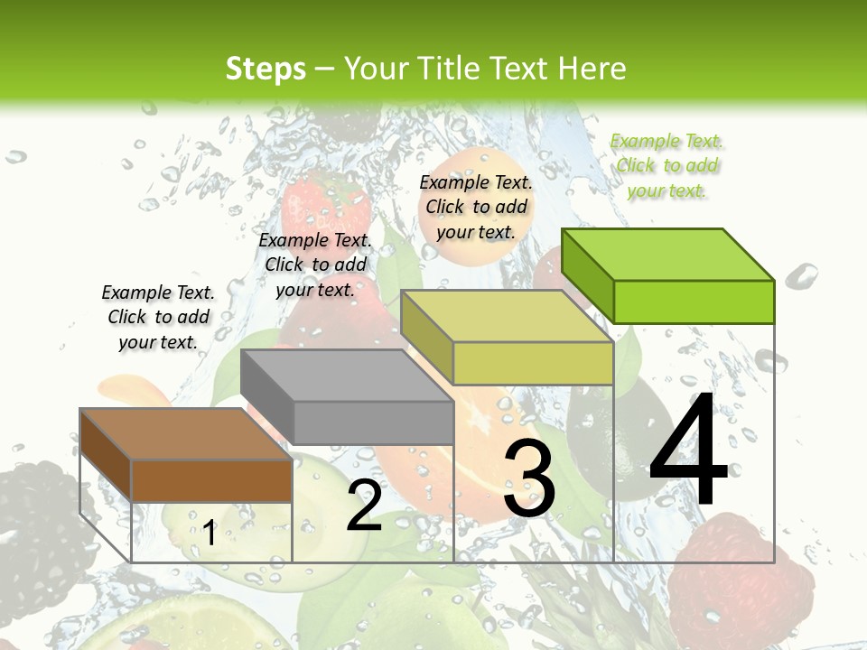 Splashing Fruit Kiwi PowerPoint Template