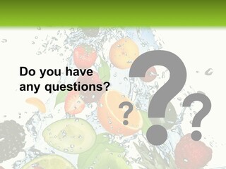 Splashing Fruit Kiwi PowerPoint Template