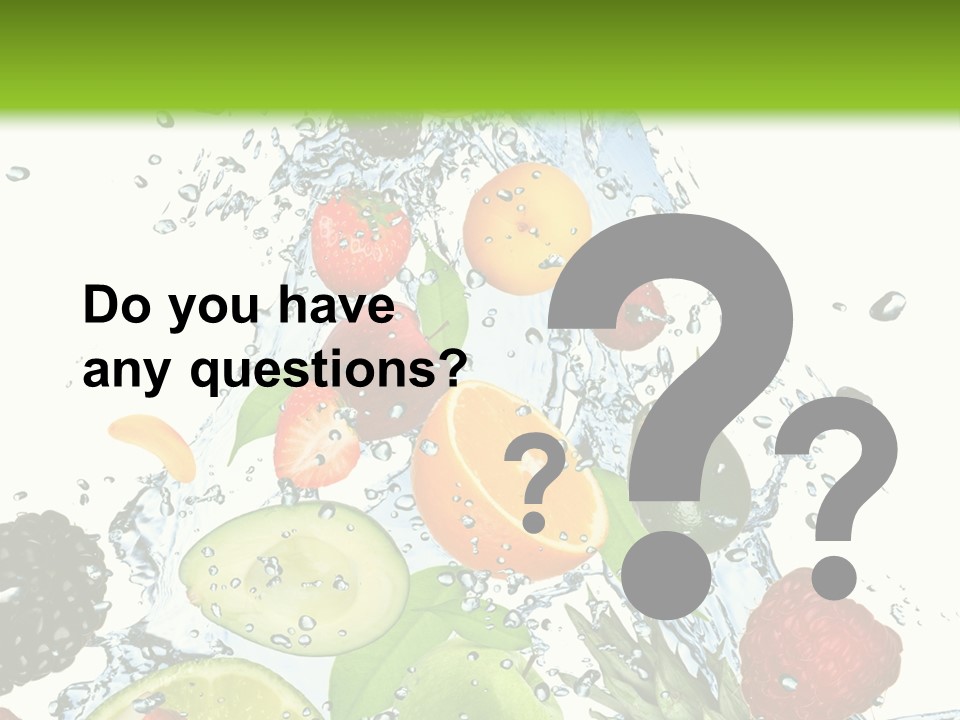 Splashing Fruit Kiwi PowerPoint Template