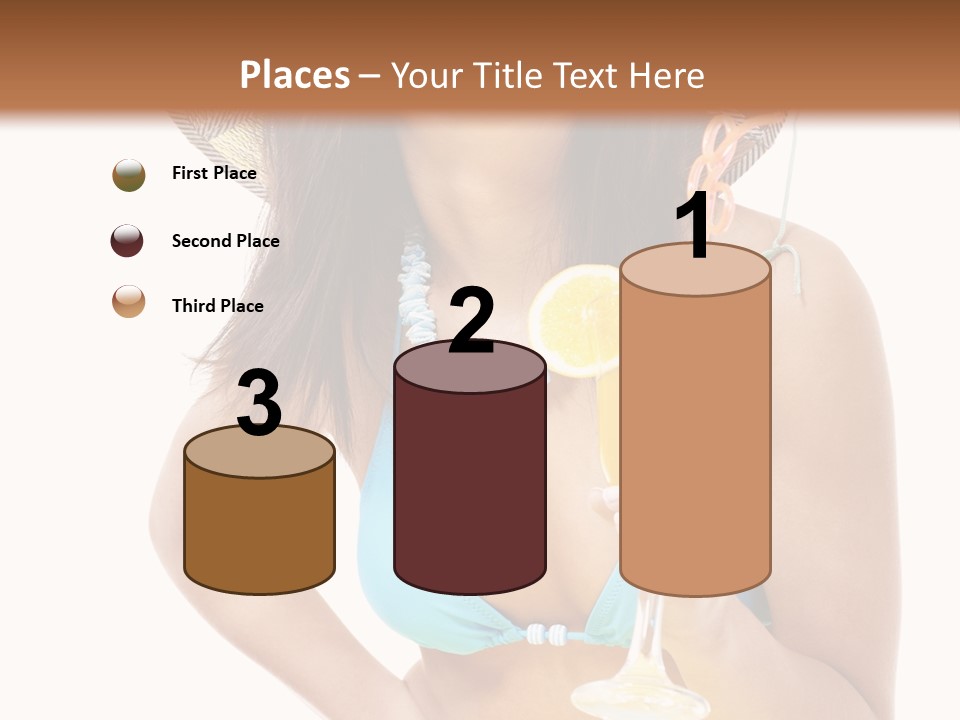 Beach Drink People PowerPoint Template