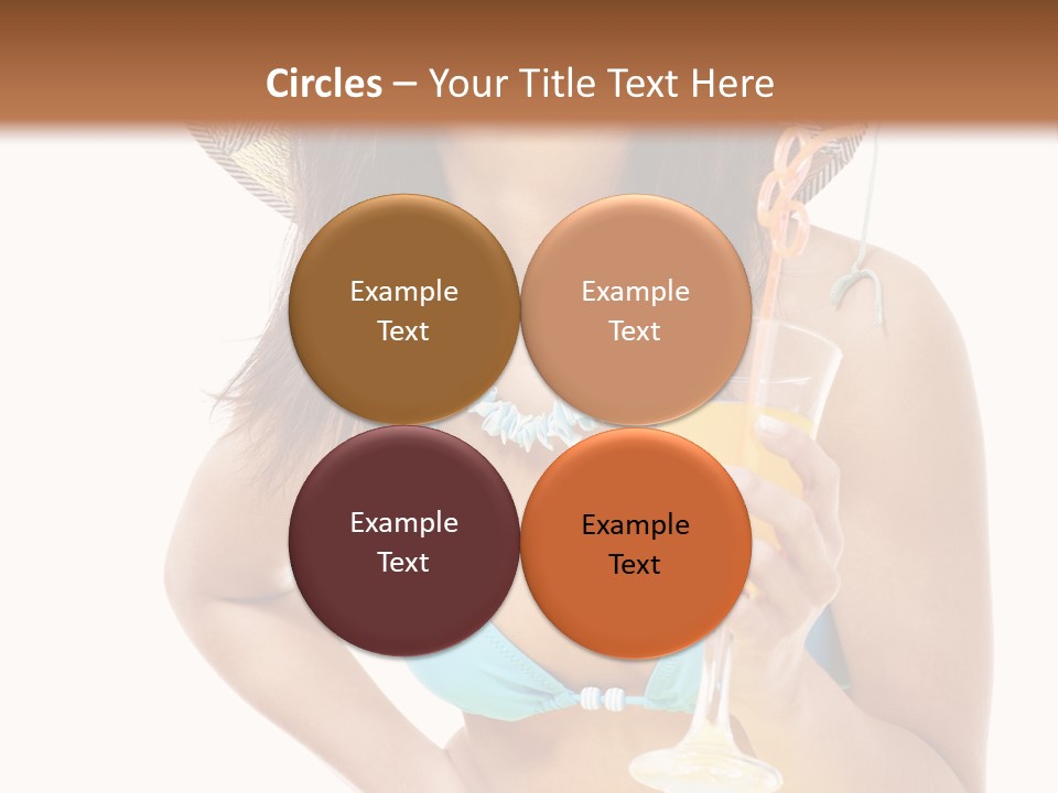 Beach Drink People PowerPoint Template