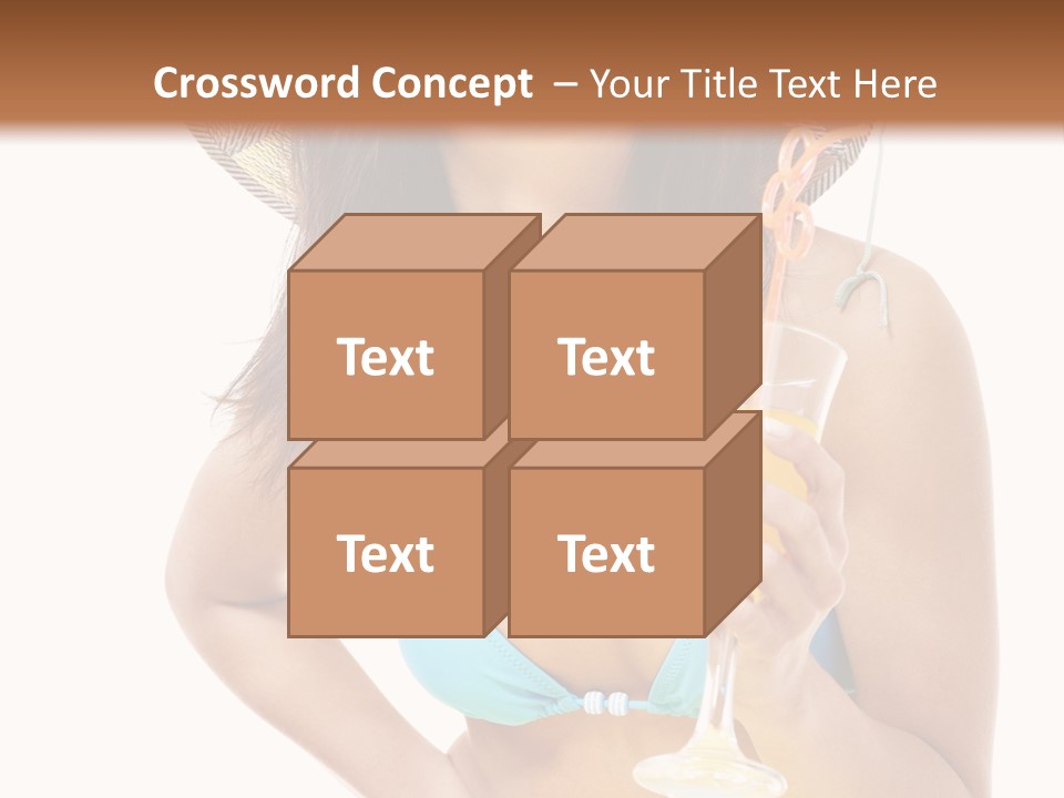 Beach Drink People PowerPoint Template