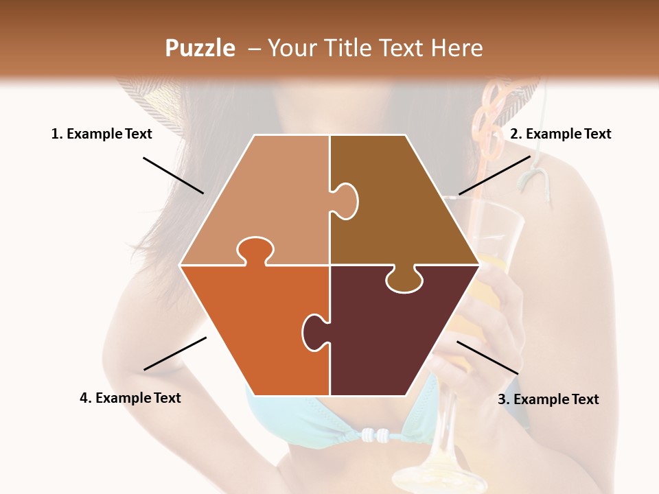 Beach Drink People PowerPoint Template